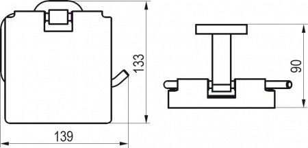 Держатель туалетной бумаги Ravak Chrome CR 400.00 Хром