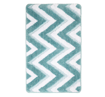 Коврик для ванной Fixsen River 1-ый, FX-5004С, голубой, 50х80 см.