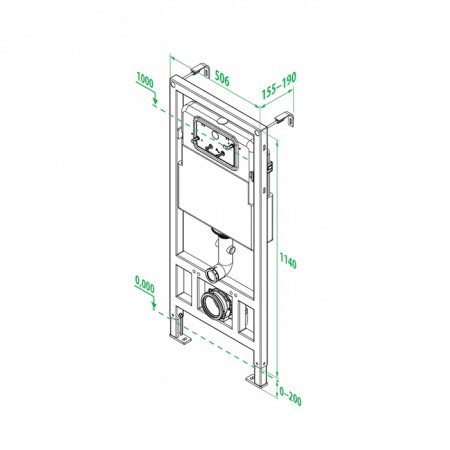 Инсталляция для подвесных унитазов Iddis Neofix NEO0000I32