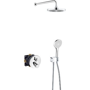 Встраиваемая душевая система с термостатом Kludi Zenta 389300545 хром