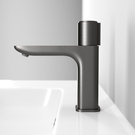 Смеситель для раковины IDDIS Slide SLIGMBTi01 графит матовый