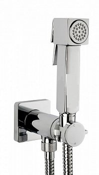 Гигиенический душ со смесителем Bossini Cube Brass E38001B.030 хром