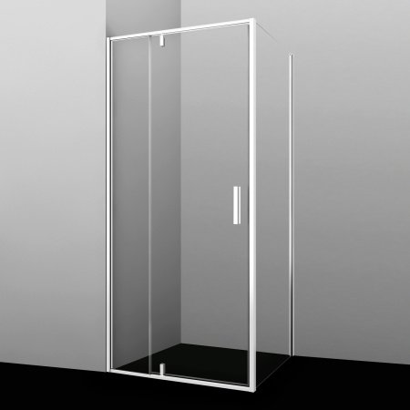 Душевой угол WasserKraft Neime 19P03 90x90x200, профиль белый, стекло прозрачное