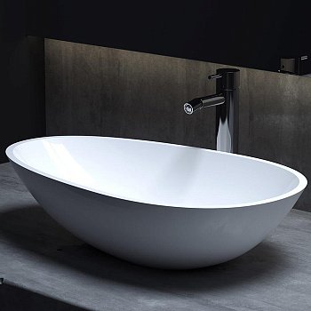 Раковина накладная 58см Salini Callista 1101101G белый