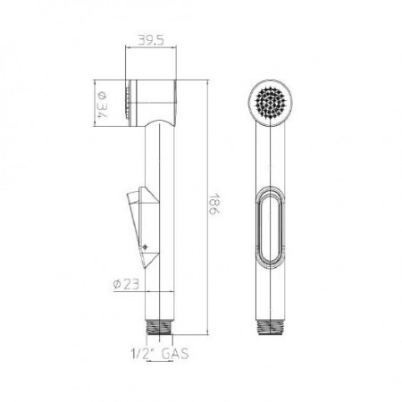 Гигиенический душ Bossini Macan B00490.030 хром