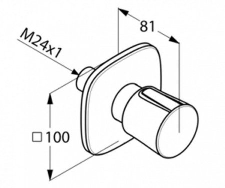 Переключатель для душа Kludi Ambienta 538470575 хром