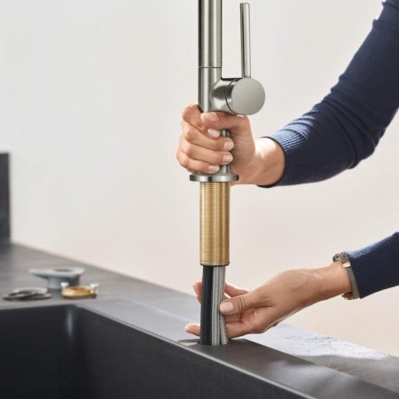 Смеситель для кухни Hansgrohe Talis M54 72804800 нержавеющая сталь