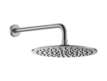 Настенный верхний душ 30см Benesque Lumiere 22010402 никель брашированный