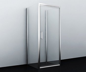 Душевой угол WasserKraft Salm 27I41 100x90x200, профиль хром, стекло прозрачное