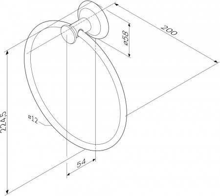 Кольцо для полотенец AM PM Like A8034400 хром