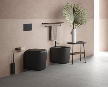 Биде подвесное VitrA Plural 7831B483-0288 черный матовый