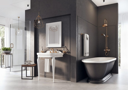 Смеситель для раковины Webert Karenina KA700102010, золото