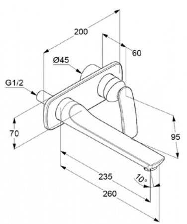 Смеситель для раковины Kludi Balance 522470575 хром