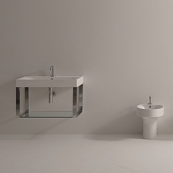 Раковина подвесная 80см Kerasan Cento 353301*1 белый