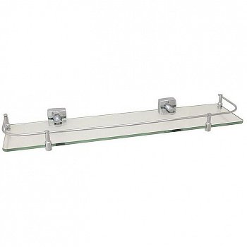 Стеклянная полка Fixsen Kvadro FX-61303В Хром