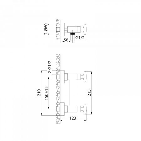 Смеситель для ванны с душем IDDIS Acros ACRSB00i03WA хром глянцевый