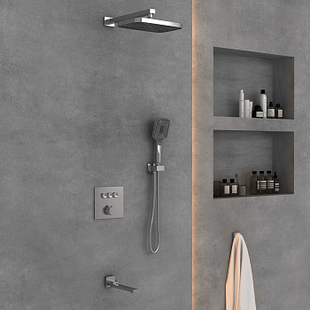 Душевой комплект Vincea VSFW-4311CH встраиваемый, 3 режима, хром