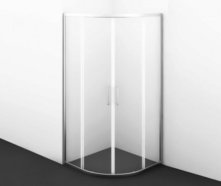 Душевой угол WasserKraft Main 41S01 90x90x200, профиль хром, стекло прозрачное