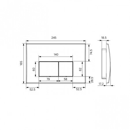 Кнопка смыва для унитаза IDDIS Optima Home OPH10W0i77 белый
