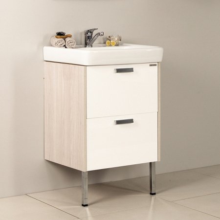 Тумба для комплекта Акватон Йорк 55 белый/ясень фабрик