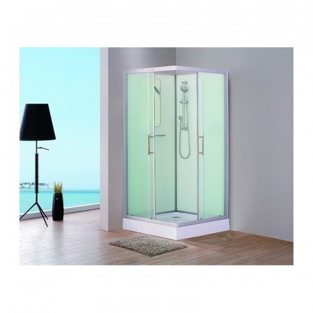 Душевая кабина Esbano ESKB90CK 90x90x210см, профиль хром матовый, стекло рифленое