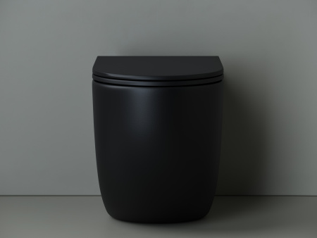 Унитаз приставной Ceramica Nova Metropol CN4004MB черный матовый