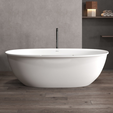 Ванна из искусственного камня ABBER Stein AS9631 белая матовая