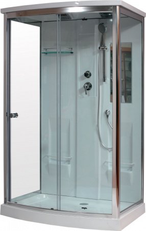 Душевая кабина Timo Lux T-7715 P 120x90x225 профиль хром глянцевый, стекло прозрачное