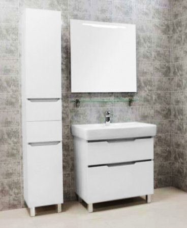 Тумба для комплекта Акватон Дакота 80 белый/выбеленное дерево