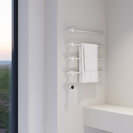 Полотенцесушитель электрический ABBER Charme AH4004MW белый матовый