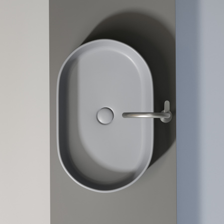 Раковина накладная 60см Ceramica Nova Element CN6048MH серый матовый