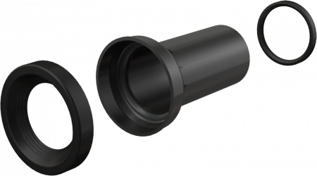 Выпускной патрубок для унитаза Alcaplast M902 черный