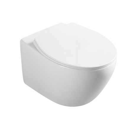 Унитаз подвесной безободковый Vincea Felice VT1-25 белый, с сиденьем микролифт