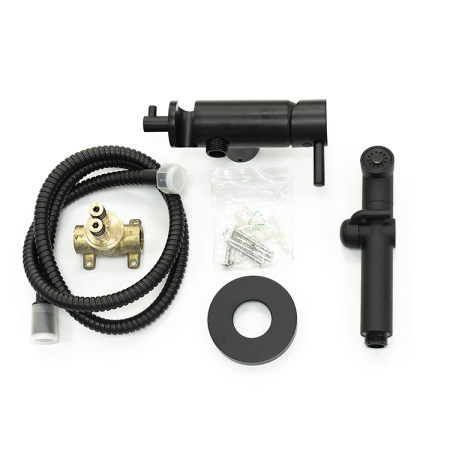 Гигиенический душ со смесителем Lemark Solo LM7166BL черный матовый