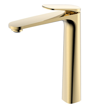 Смеситель для раковины AQUAme Imola AQM6714BG золото матовое