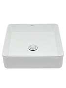 Раковина накладная 40см AQUAme AQM5008 белый