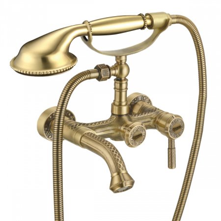 Смеситель для ванны с душем Lemark Jasmine  LM6612B бронза