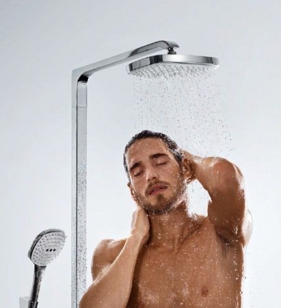 Душевая стойка Hansgrohe Raindance Select E 27112400 хром/белый