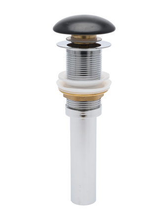 AQM7002-0MB Донный клапан без перелива, керамическая накладка, цвет черный матовый