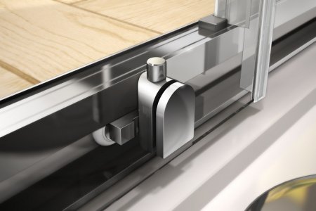 Душевой уголок Cezares Pratico A-2 100x100 профиль Хром стекло прозрачное