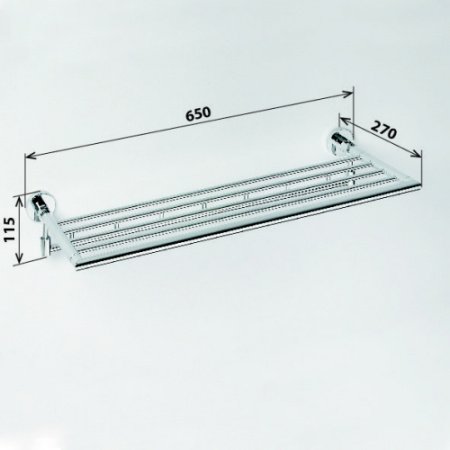 Полка для полотенец Bemeta Omega 104205162 Глянец