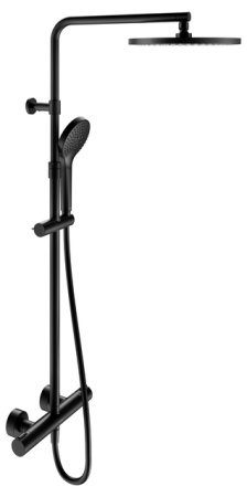 Душевая стойка с термостатом Keuco Plan Blue 53926372321 черный матовый