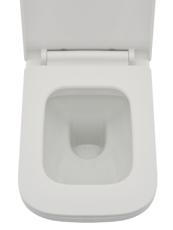 Унитаз подвесной безободковый AQUAme AQM2007 белый, с сиденьем микролифт