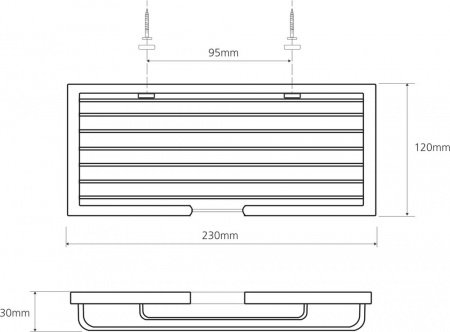Мыльница Bemeta Cytro 104308072 Глянец