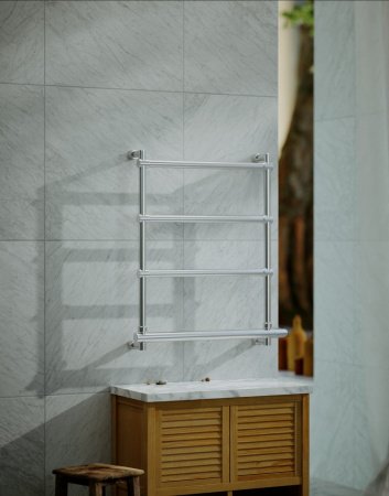 Полотенцесушитель электрический Margaroli Sole 542-4 5424704CRNB 660х570 хром