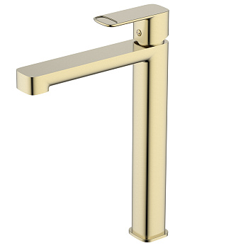 Смеситель для раковины AQUAme Parma AQM6614BG золото матовое
