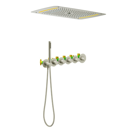 Встраиваемая душевая система с термостатом Timo Saona SX-2319/13SM никель