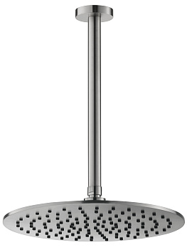 Потолочный (кронштейн 25см) верхний душ 30см Benesque Lumiere 22010802 никель брашированный