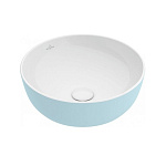 Раковина накладная 43см Villeroy & Boch Artis 417943BCW0 голубой Раковина накладная 43см Villeroy & Boch Artis 417943BCW0 голубой