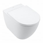 Унитаз приставной Villeroy & Boch Subway 3.0 4671T0R1 белый, без сиденья